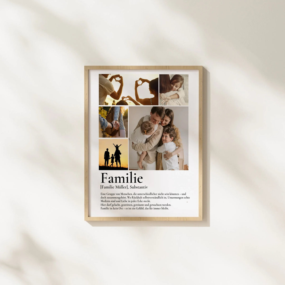 Familie - personalisiertes Definitions Poster als Fotocollage Little Mathilda Little Mathilda Poster