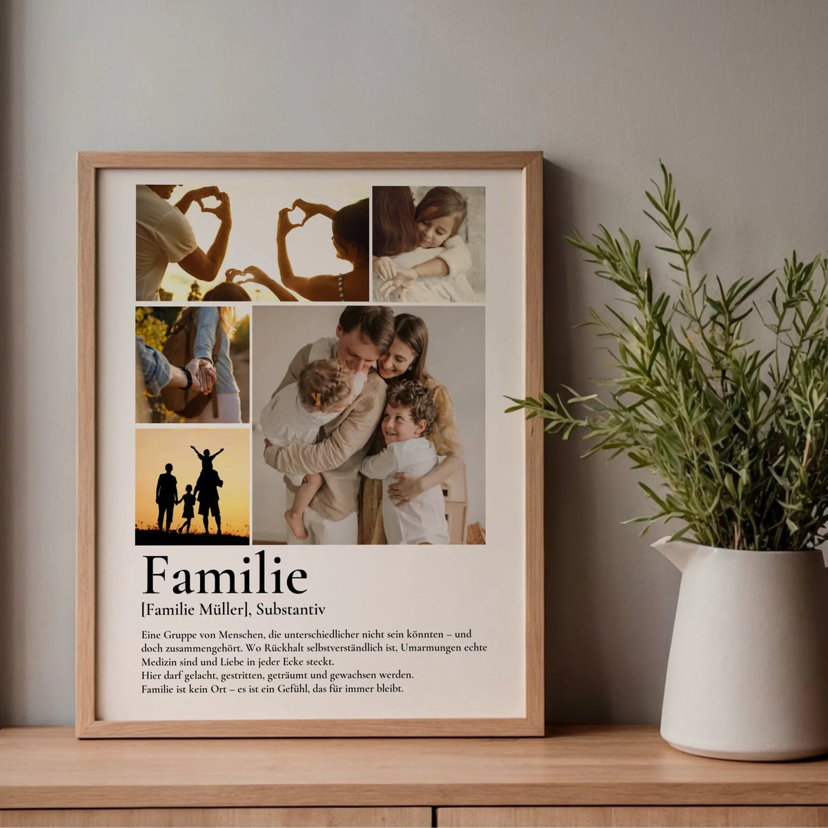 Familie - personalisiertes Definitions Poster als Fotocollage Little Mathilda Little Mathilda Poster
