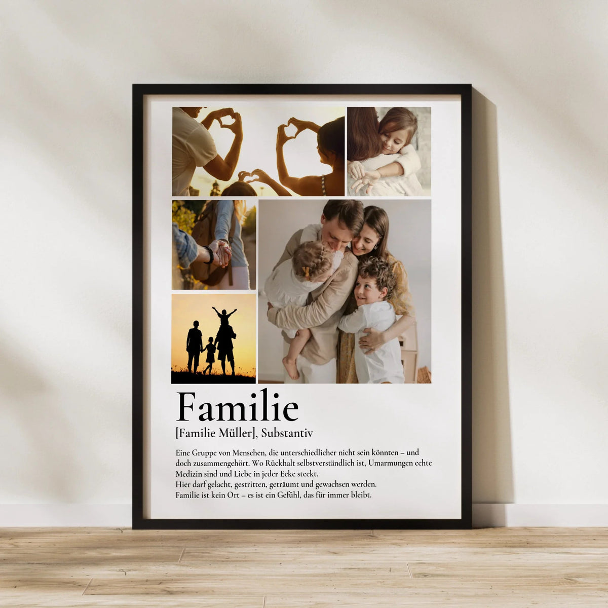 Familie - personalisiertes Definitions Poster als Fotocollage Little Mathilda Little Mathilda Poster