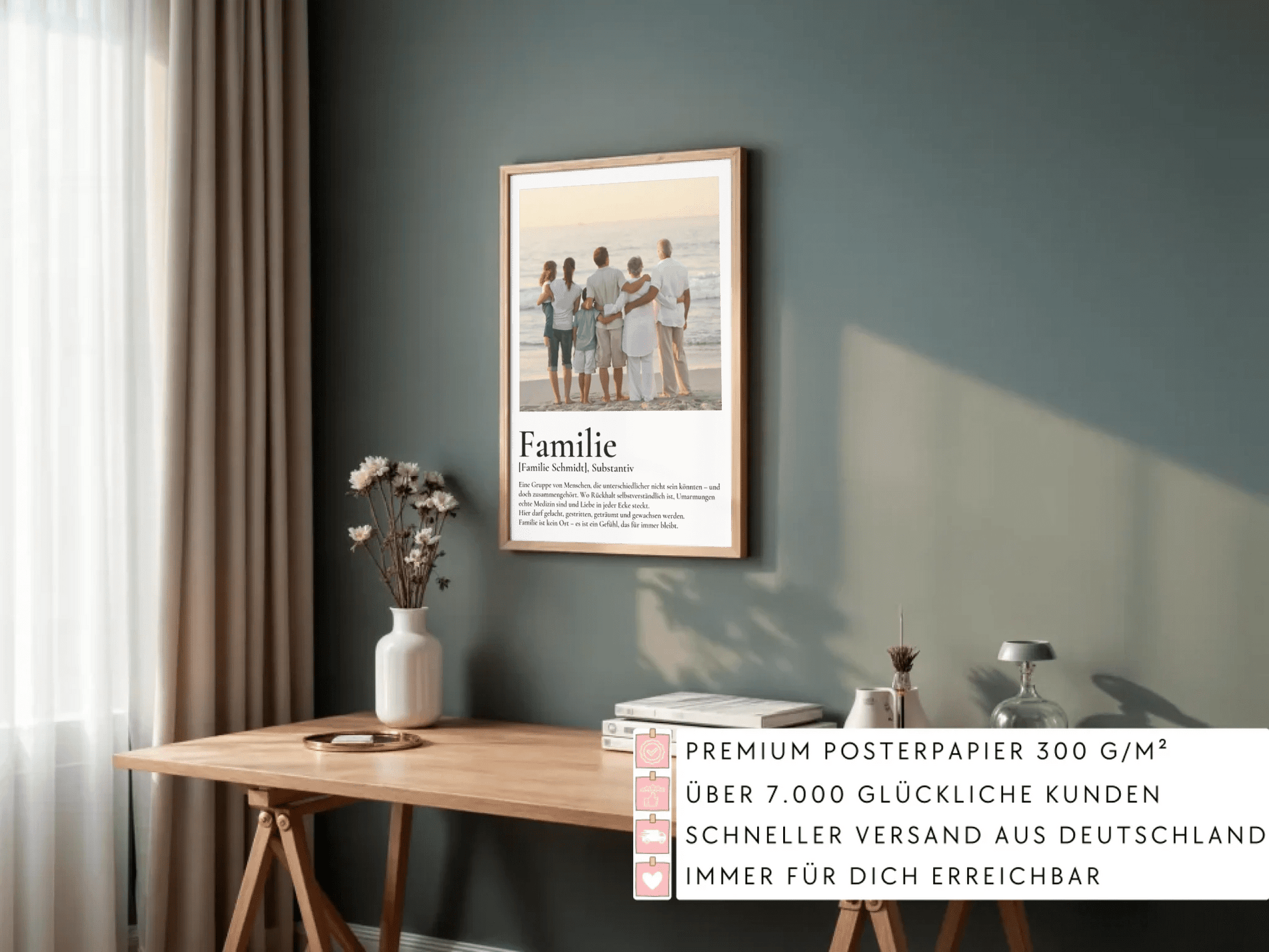 Familie - personalisiertes Definitions Poster mit Wunschfoto Little Mathilda Little Mathilda Poster