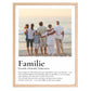 Familie - personalisiertes Definitions Poster mit Wunschfoto Little Mathilda Little Mathilda Poster
