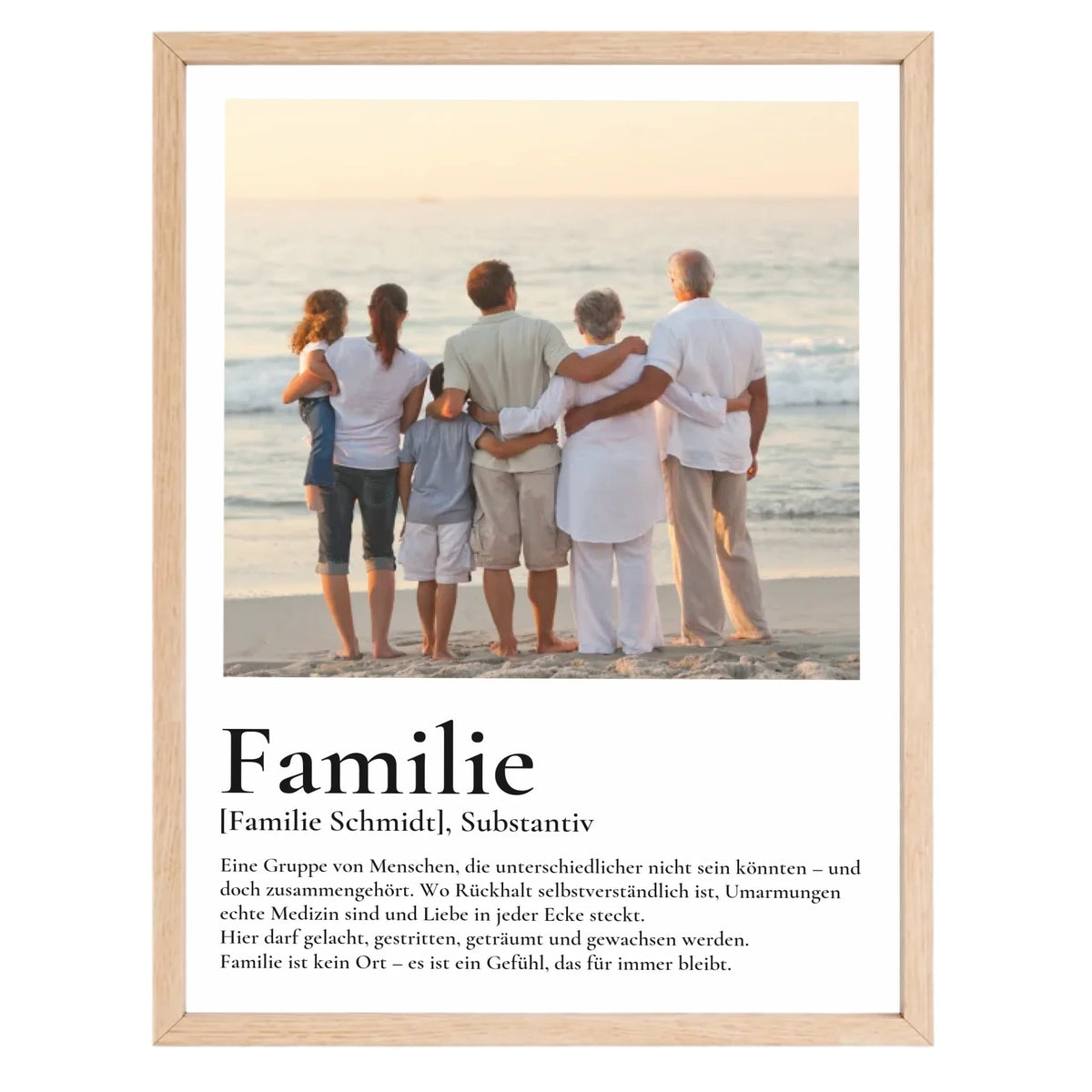 Familie - personalisiertes Definitions Poster mit Wunschfoto Little Mathilda Little Mathilda Poster