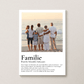 Familie - personalisiertes Definitions Poster mit Wunschfoto Little Mathilda Little Mathilda Poster