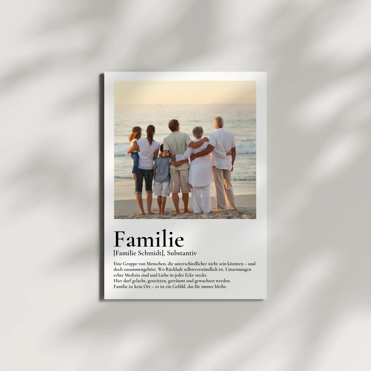 Familie - personalisiertes Definitions Poster mit Wunschfoto Little Mathilda Little Mathilda Poster