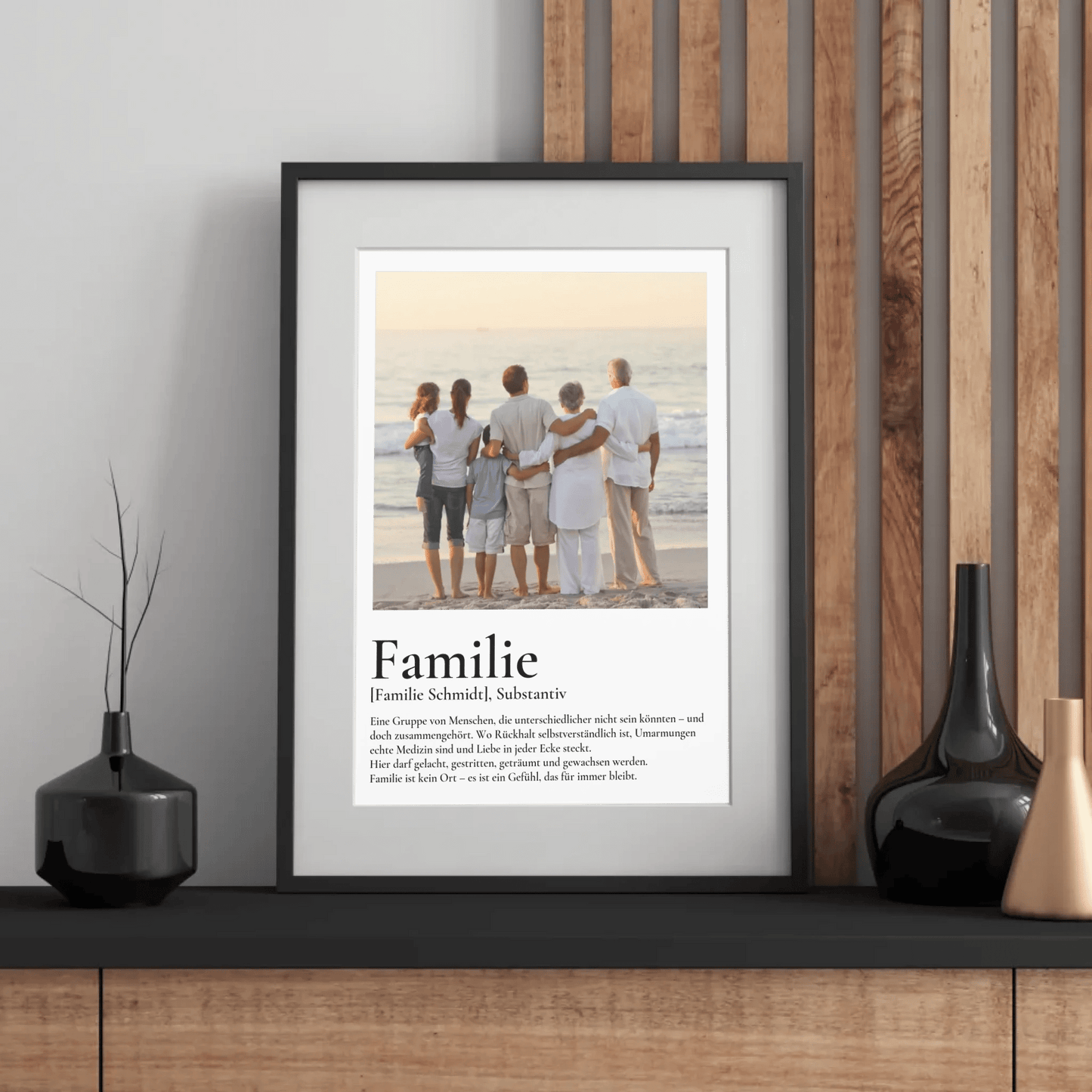 Familie - personalisiertes Definitions Poster mit Wunschfoto Little Mathilda Little Mathilda Poster