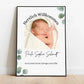 Geburtsposter Eukalyptus mit Geburtsdaten Little Mathilda Little Mathilda Poster