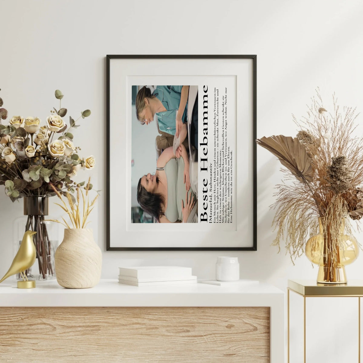 Geschenk Hebamme- personalisiertes Poster Beste Hebamme Little Mathilda Little Mathilda Poster