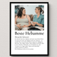 Geschenk Hebamme - personalisiertes Poster Beste Hebamme Little Mathilda Little Mathilda Poster