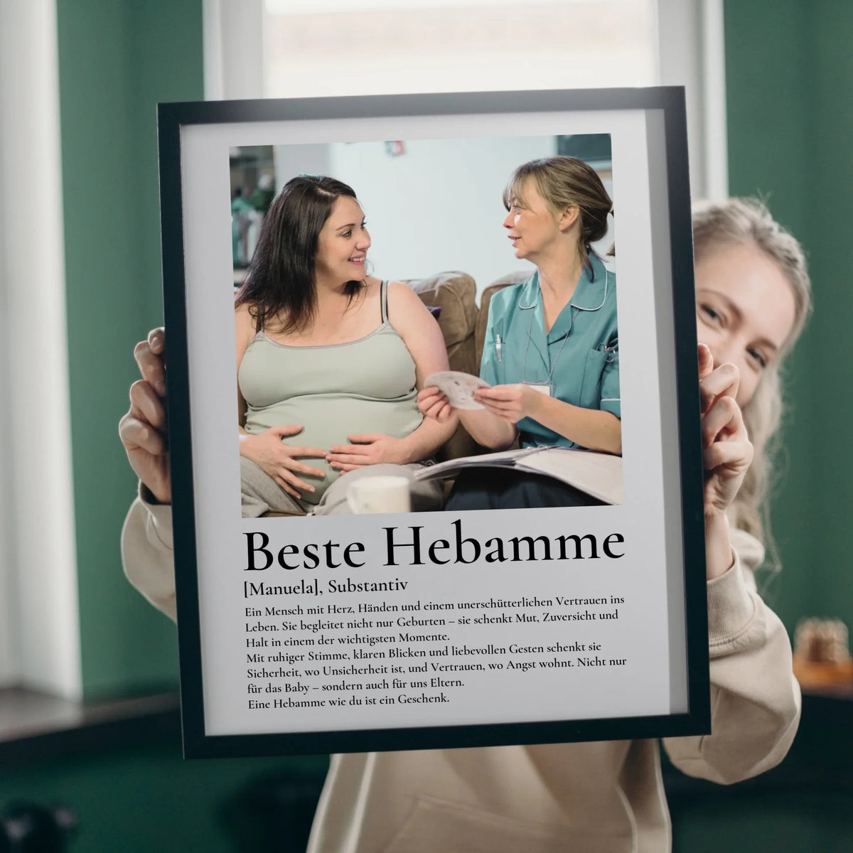 Geschenk Hebamme- personalisiertes Poster Beste Hebamme Little Mathilda Little Mathilda Poster