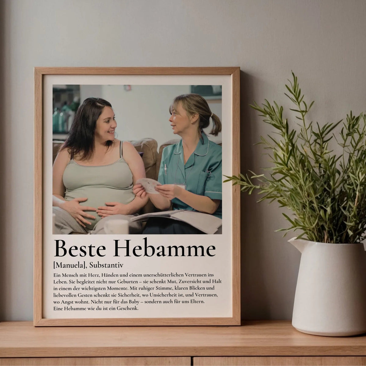 Geschenk Hebamme- personalisiertes Poster Beste Hebamme Little Mathilda Little Mathilda Poster