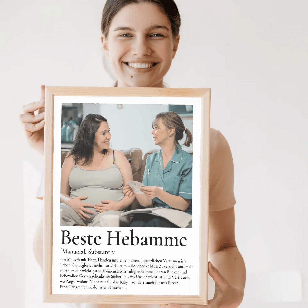 Geschenk Hebamme- personalisiertes Poster Beste Hebamme Little Mathilda Little Mathilda Poster