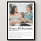 Geschenk Hebamme- personalisiertes Poster Beste Hebamme Little Mathilda Little Mathilda Poster
