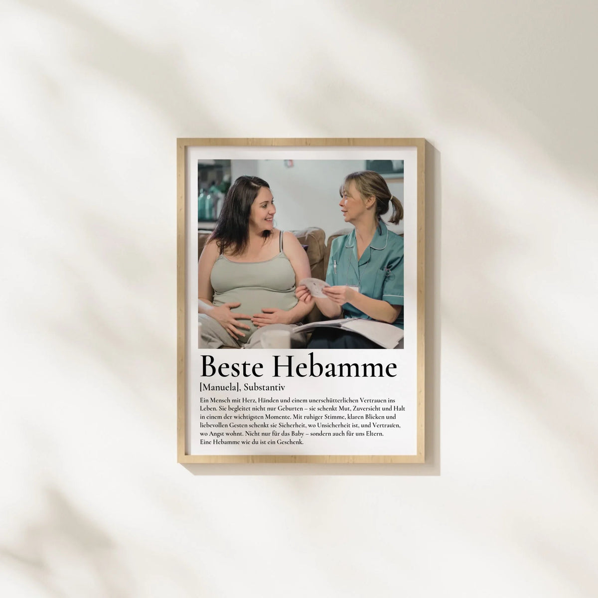 Geschenk Hebamme- personalisiertes Poster Beste Hebamme Little Mathilda Little Mathilda Poster
