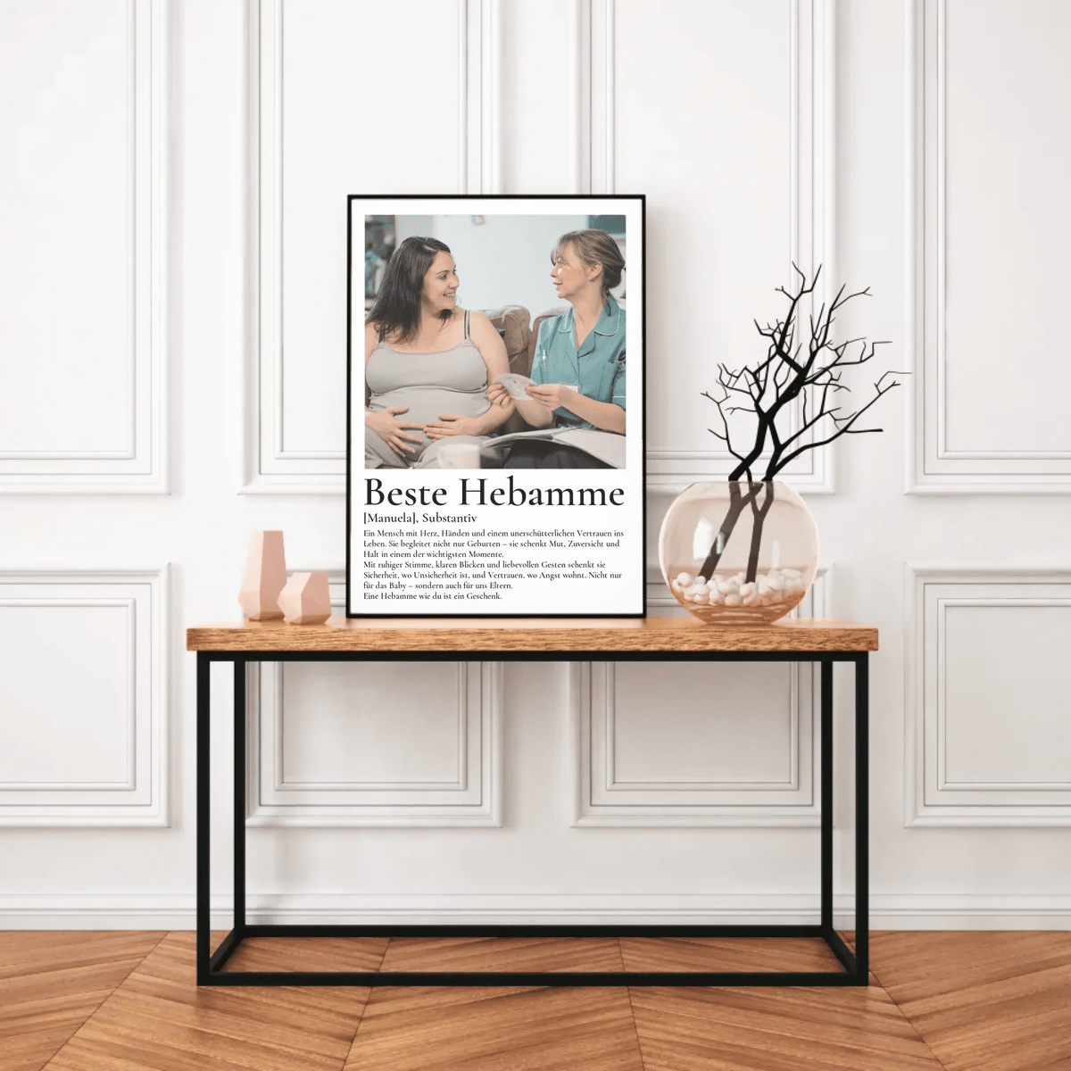 Geschenk Hebamme- personalisiertes Poster Beste Hebamme Little Mathilda Little Mathilda Poster