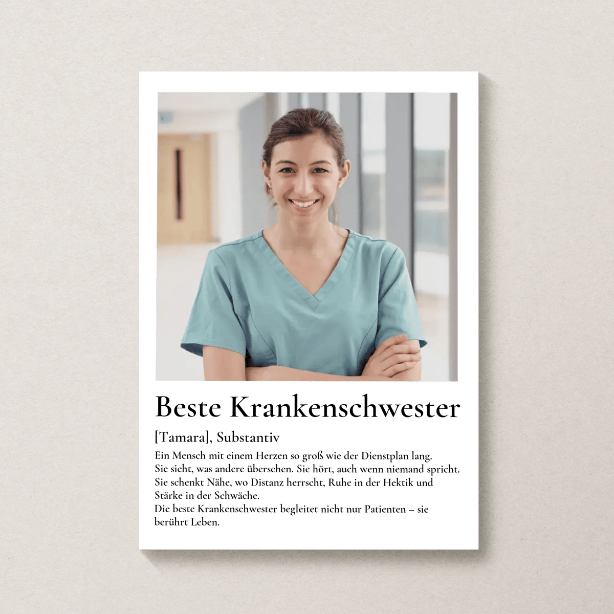 Geschenk Krankenschwester- personalisiertes Poster Beste Krankenschwester Little Mathilda Little Mathilda Poster