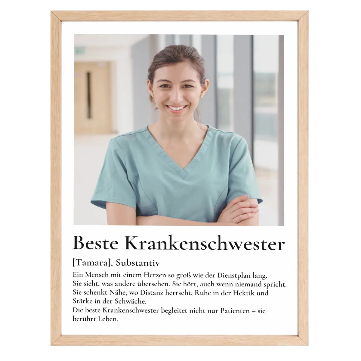 Geschenk Krankenschwester- personalisiertes Poster Beste Krankenschwester Little Mathilda Little Mathilda Poster