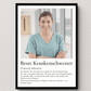 Geschenk Krankenschwester- personalisiertes Poster Beste Krankenschwester Little Mathilda Little Mathilda Poster