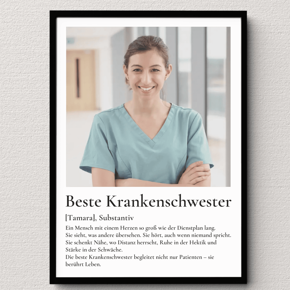 Geschenk Krankenschwester- personalisiertes Poster Beste Krankenschwester Little Mathilda Little Mathilda Poster