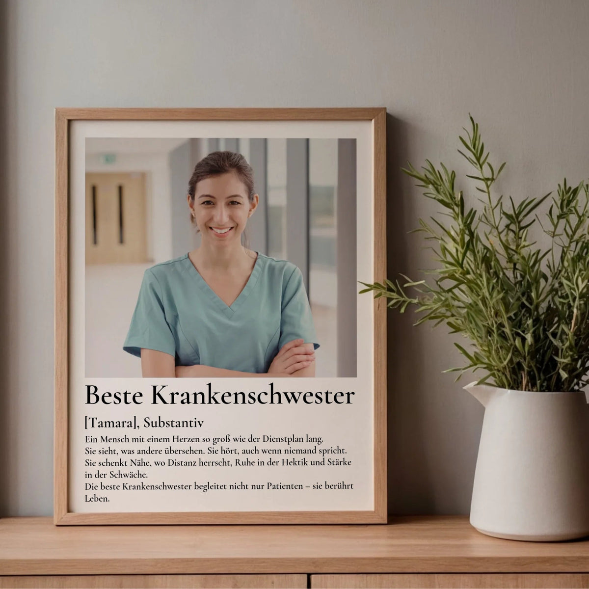 Geschenk Krankenschwester- personalisiertes Poster Beste Krankenschwester Little Mathilda Little Mathilda Poster