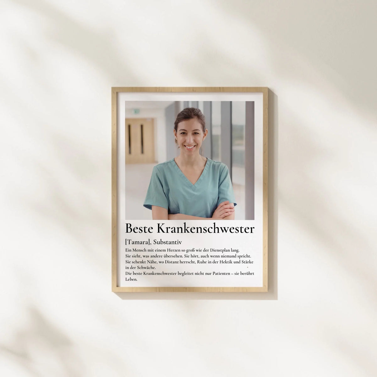 Geschenk Krankenschwester- personalisiertes Poster Beste Krankenschwester Little Mathilda Little Mathilda Poster