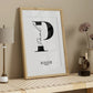 Bachelor Geschenk Abschlussposter personalisiert