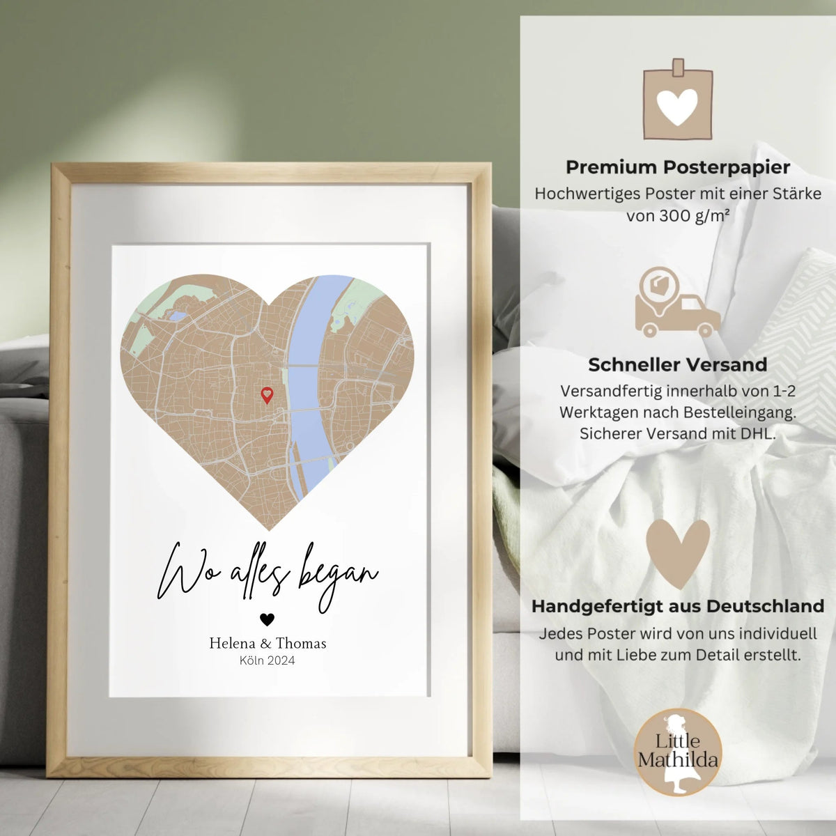 Herzkarte- Unsere erste gemeinsame Wohnung Little Mathilda Little Mathilda Poster