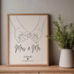 Hochzeitsposter: Mrs. & Mr. "haltende Hände" Little Mathilda Little Mathilda Poster
