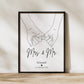 Hochzeitsposter: Mrs. & Mr. "haltende Hände" Little Mathilda Little Mathilda Poster
