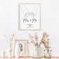 Hochzeitsposter: Mrs. & Mr. "haltende Hände" Little Mathilda Little Mathilda Poster
