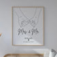 Hochzeitsposter: Mrs. & Mr. "haltende Hände" Little Mathilda Little Mathilda Poster