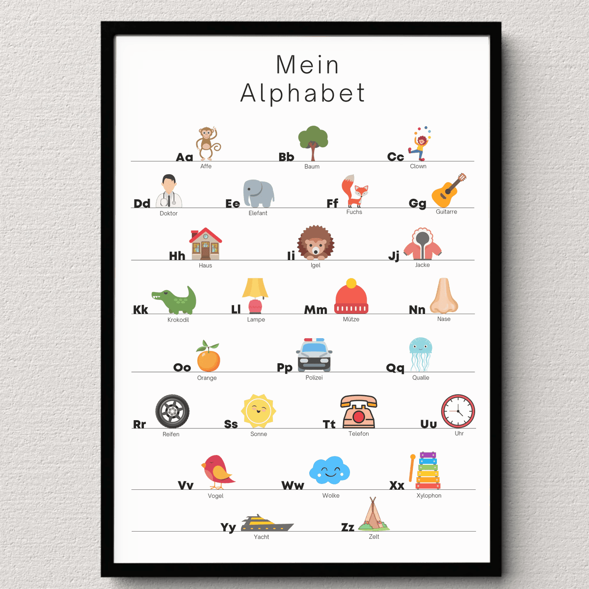 Kinderzimmerposter: Mein Alphabet Little Mathilda Little Mathilda Poster