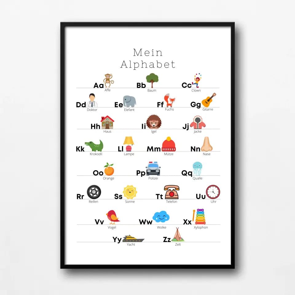 Kinderzimmerposter: Mein Alphabet Little Mathilda Little Mathilda Poster