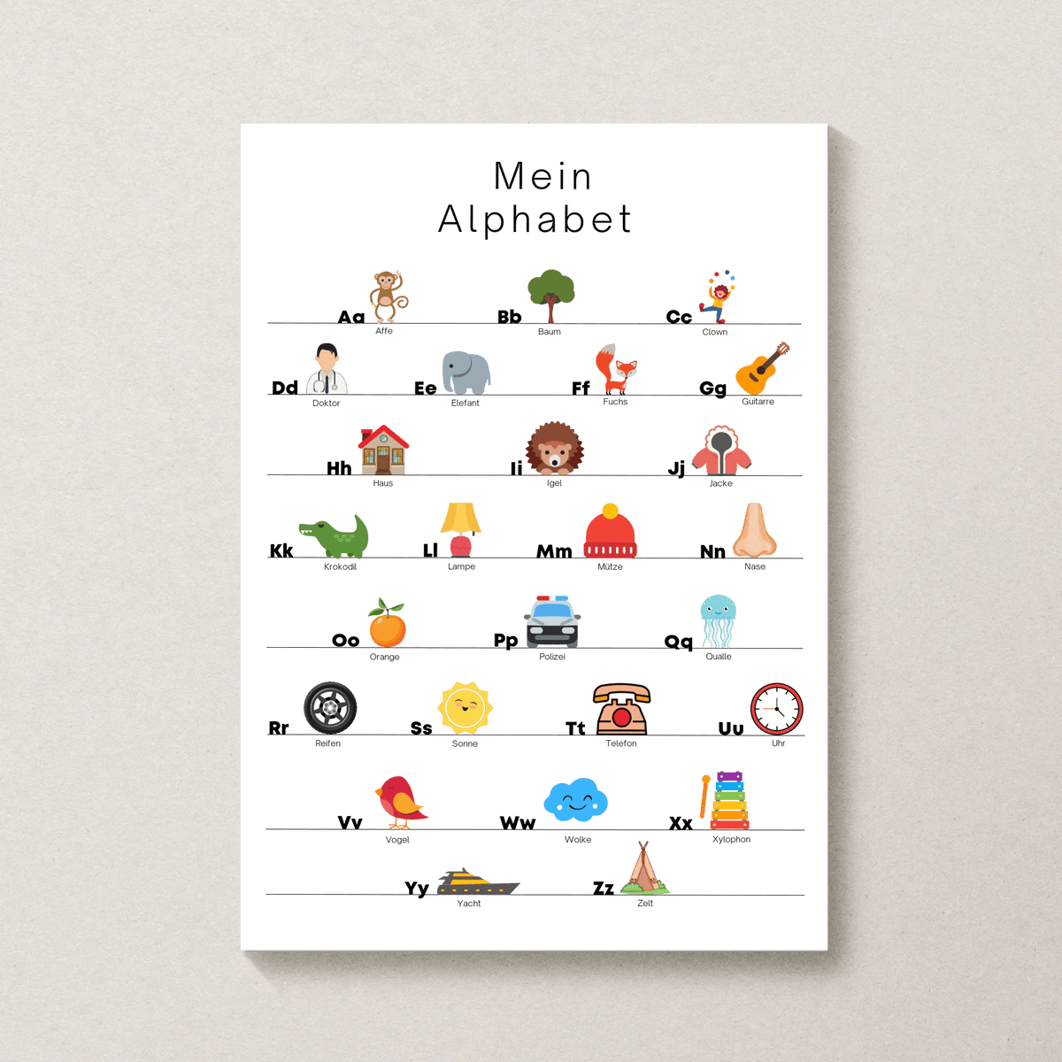 Kinderzimmerposter: Mein Alphabet Little Mathilda Little Mathilda Poster