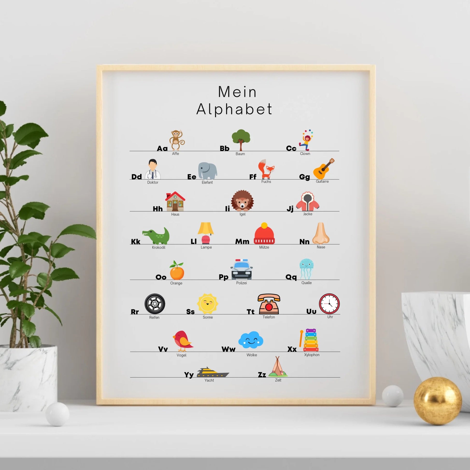 Kinderzimmerposter: Mein Alphabet Little Mathilda Little Mathilda Poster