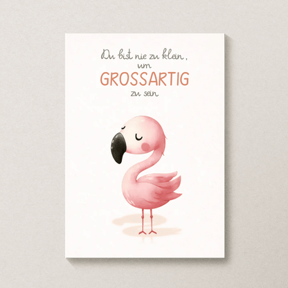 Kinderzimmerposter mit Tiermotiv – „Du bist nie zu klein, um großartig zu sein“ | Poster fürs Baby- & Kinderzimmer Little Mathilda Little Mathilda Poster