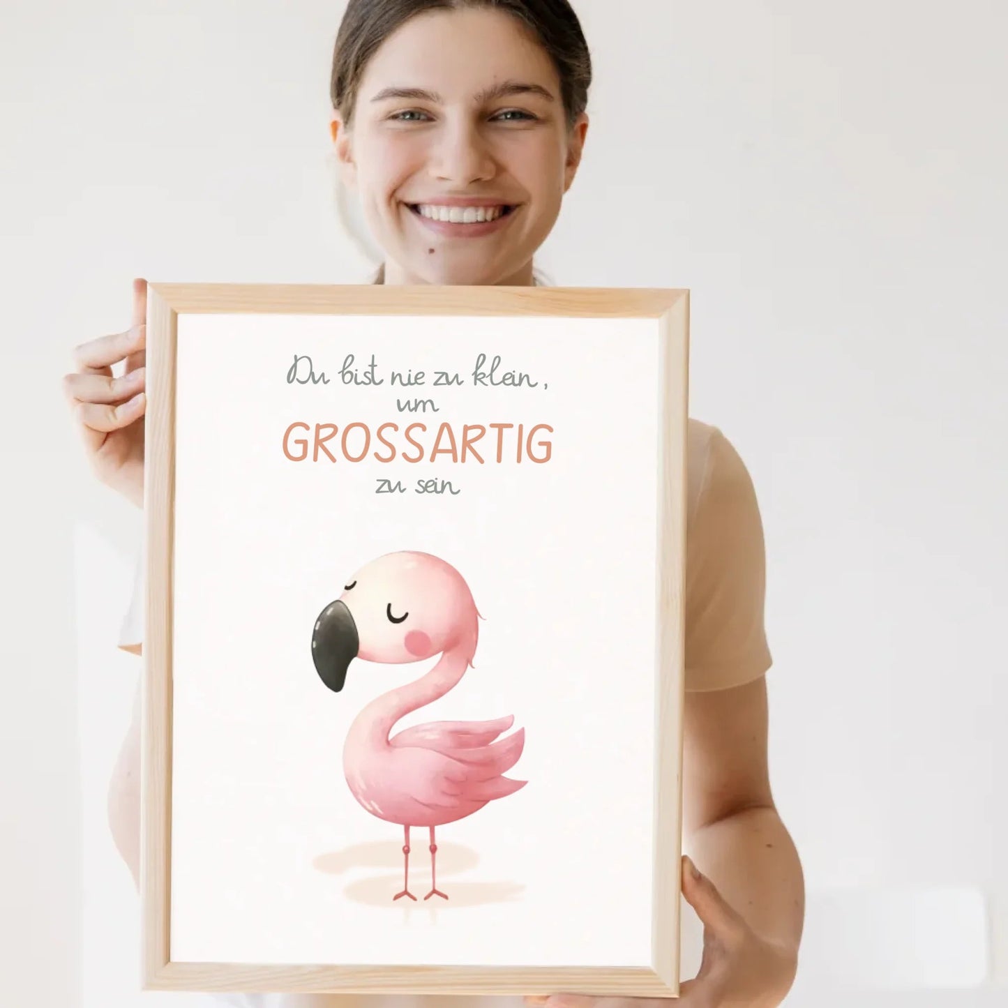 Kinderzimmerposter mit Tiermotiv – „Du bist nie zu klein, um großartig zu sein“ | Poster fürs Baby - & Kinderzimmer Little Mathilda Little Mathilda Poster
