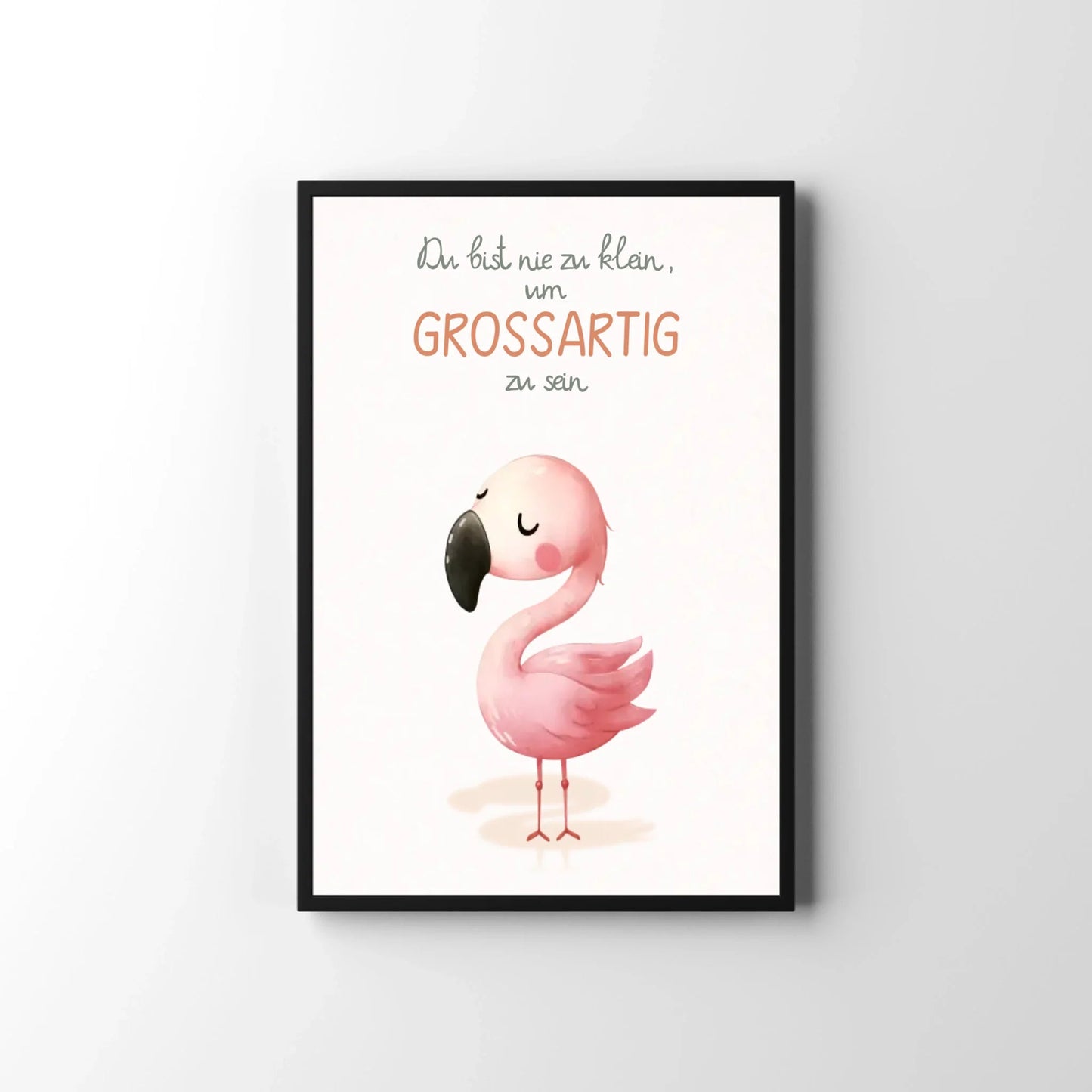 Kinderzimmerposter mit Tiermotiv – „Du bist nie zu klein, um großartig zu sein“ | Poster fürs Baby - & Kinderzimmer Little Mathilda Little Mathilda Poster