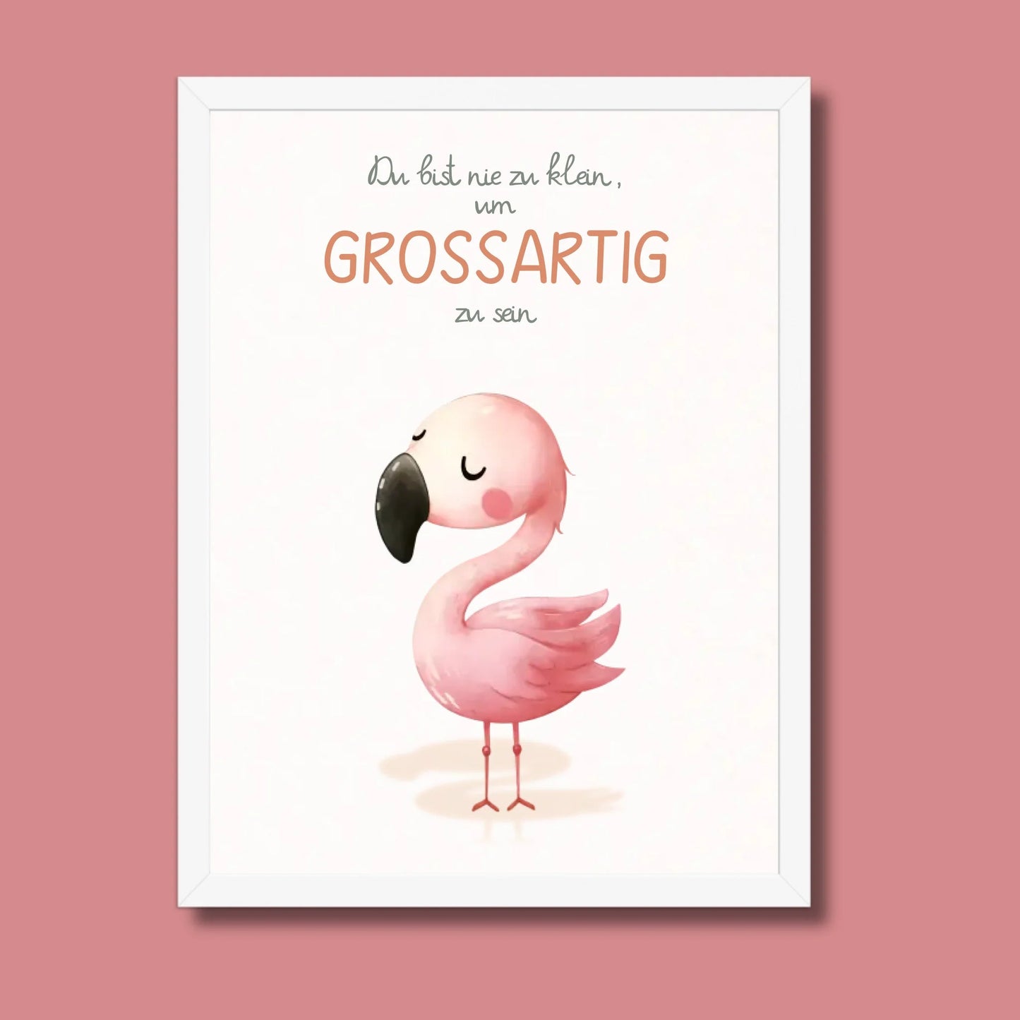 Kinderzimmerposter mit Tiermotiv – „Du bist nie zu klein, um großartig zu sein“ | Poster fürs Baby - & Kinderzimmer Little Mathilda Little Mathilda Poster