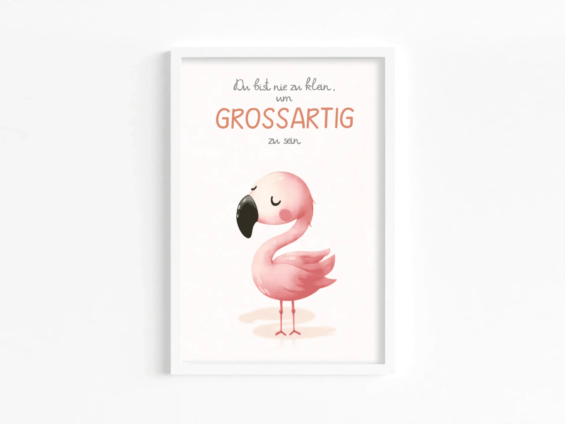 Kinderzimmerposter mit Tiermotiv – „Du bist nie zu klein, um großartig zu sein“ | Poster fürs Baby - & Kinderzimmer Little Mathilda Little Mathilda Poster
