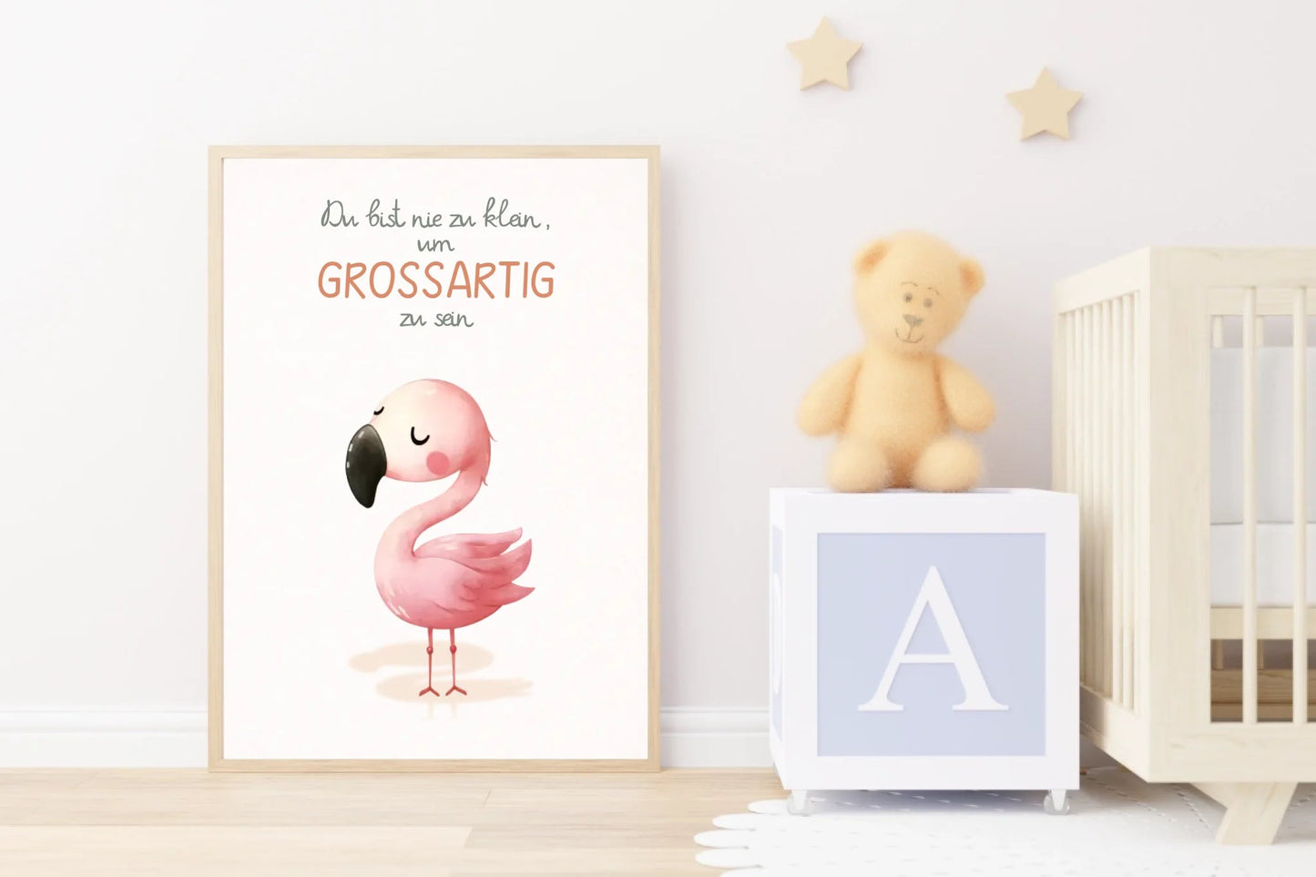 Kinderzimmerposter mit Tiermotiv – „Du bist nie zu klein, um großartig zu sein“ | Poster fürs Baby - & Kinderzimmer Little Mathilda Little Mathilda Poster