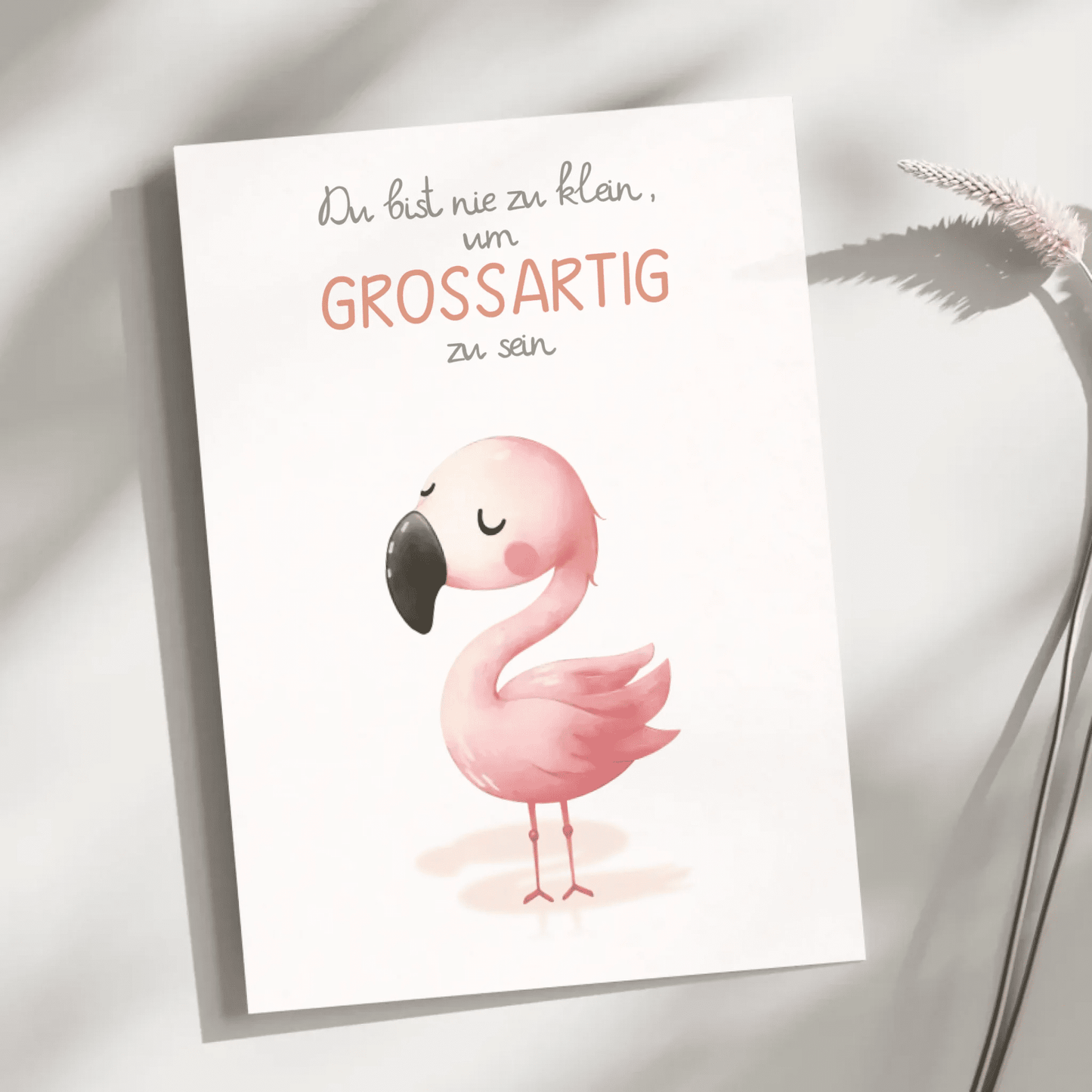 Kinderzimmerposter mit Tiermotiv – „Du bist nie zu klein, um großartig zu sein“ | Poster fürs Baby - & Kinderzimmer Little Mathilda Little Mathilda Poster