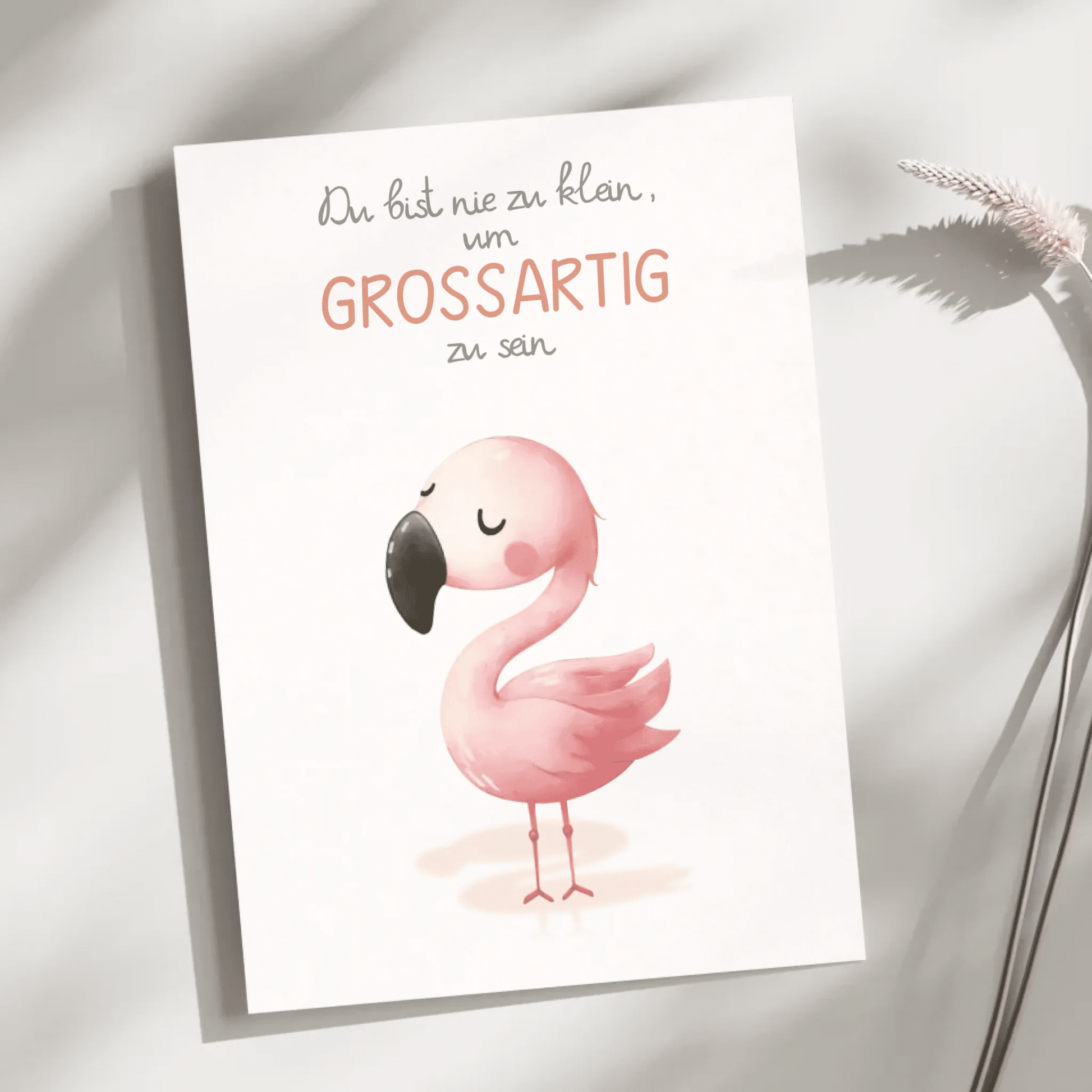 Kinderzimmerposter mit Tiermotiv – „Du bist nie zu klein, um großartig zu sein“ | Poster fürs Baby - & Kinderzimmer Little Mathilda Little Mathilda Poster