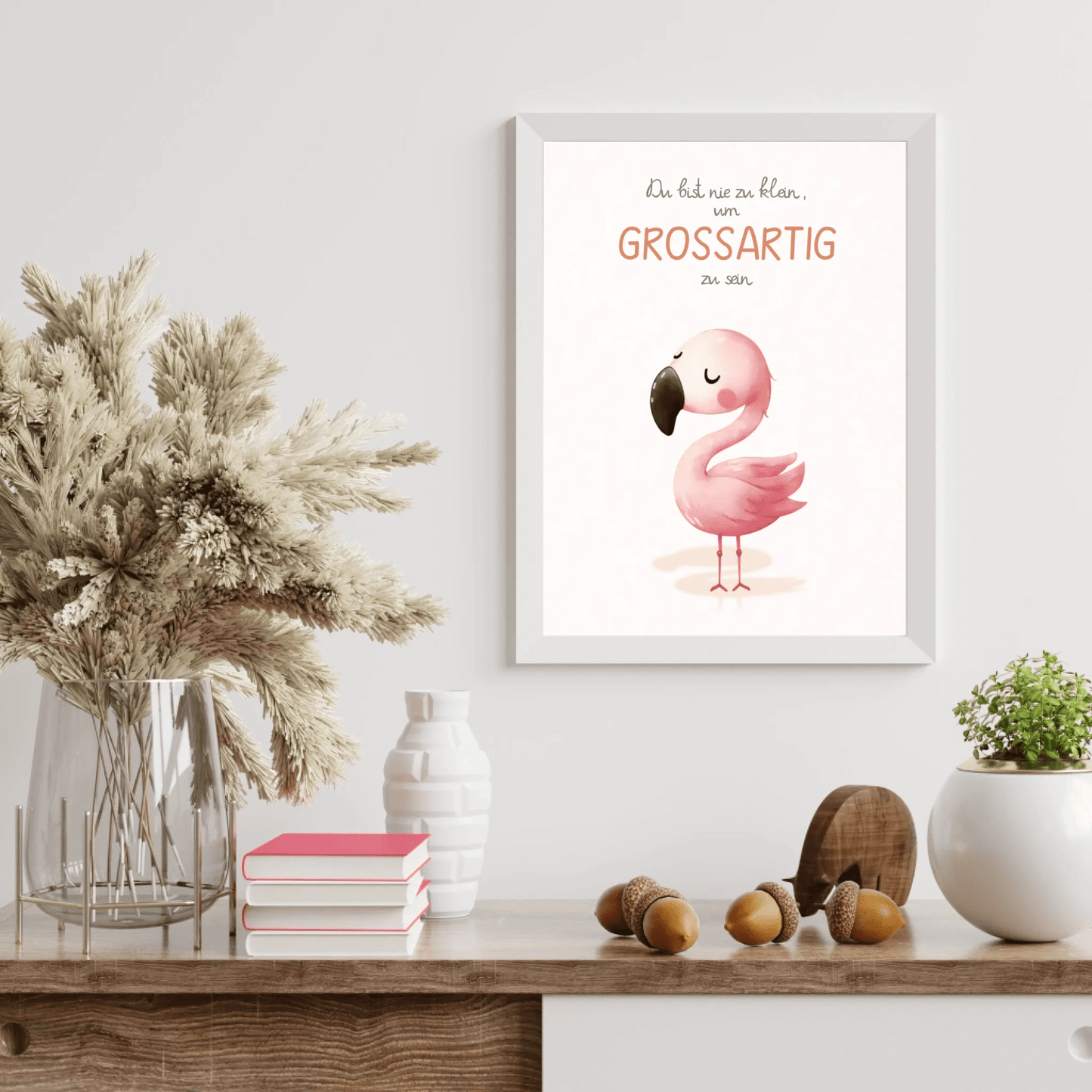 Kinderzimmerposter mit Tiermotiv – „Du bist nie zu klein, um großartig zu sein“ | Poster fürs Baby - & Kinderzimmer Little Mathilda Little Mathilda Poster