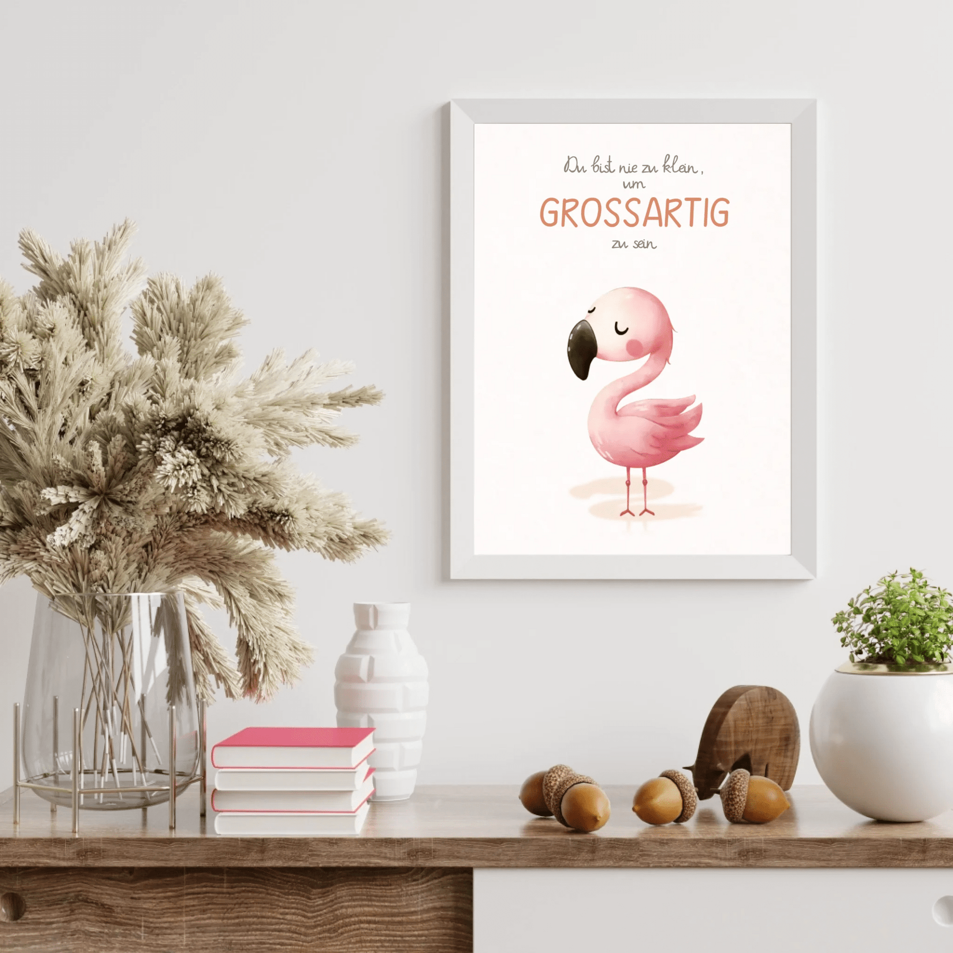Kinderzimmerposter mit Tiermotiv – „Du bist nie zu klein, um großartig zu sein“ | Poster fürs Baby - & Kinderzimmer Little Mathilda Little Mathilda Poster