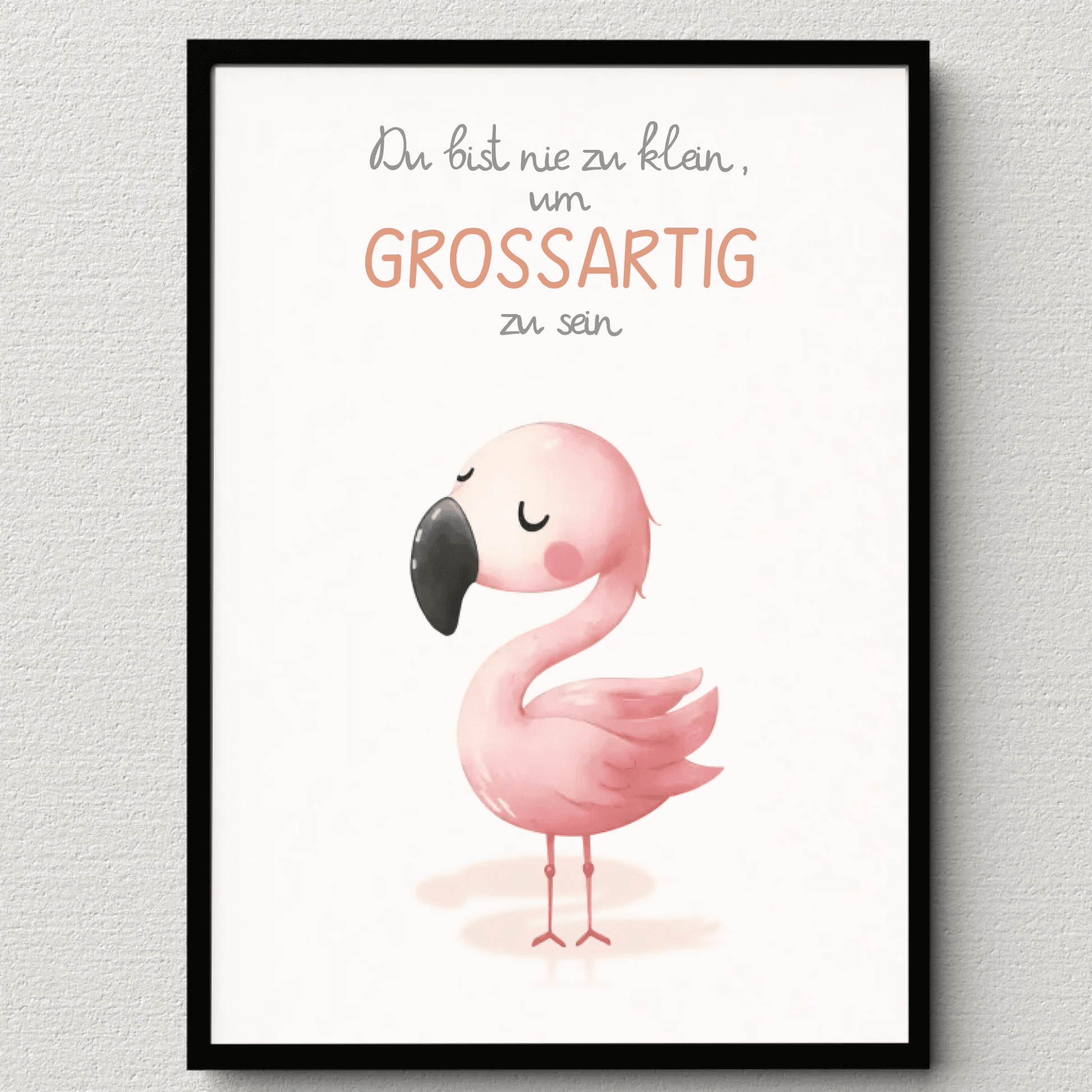 Kinderzimmerposter mit Tiermotiv – „Du bist nie zu klein, um großartig zu sein“ | Poster fürs Baby - & Kinderzimmer Little Mathilda Little Mathilda Poster