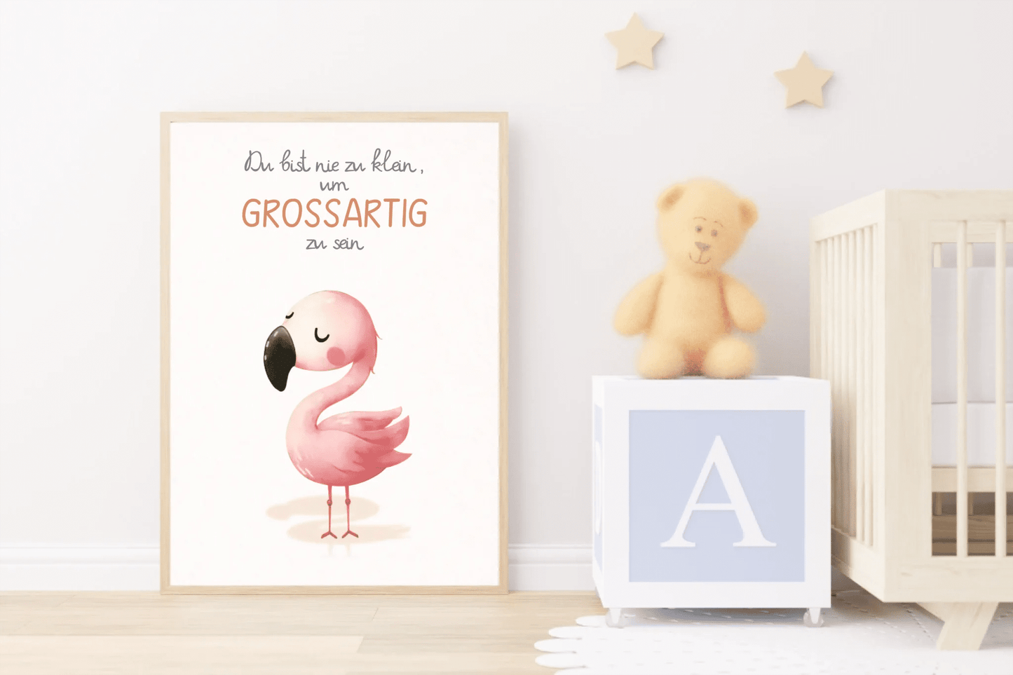 Kinderzimmerposter mit Tiermotiv – „Du bist nie zu klein, um großartig zu sein“ | Poster fürs Baby - & Kinderzimmer Little Mathilda Little Mathilda Poster