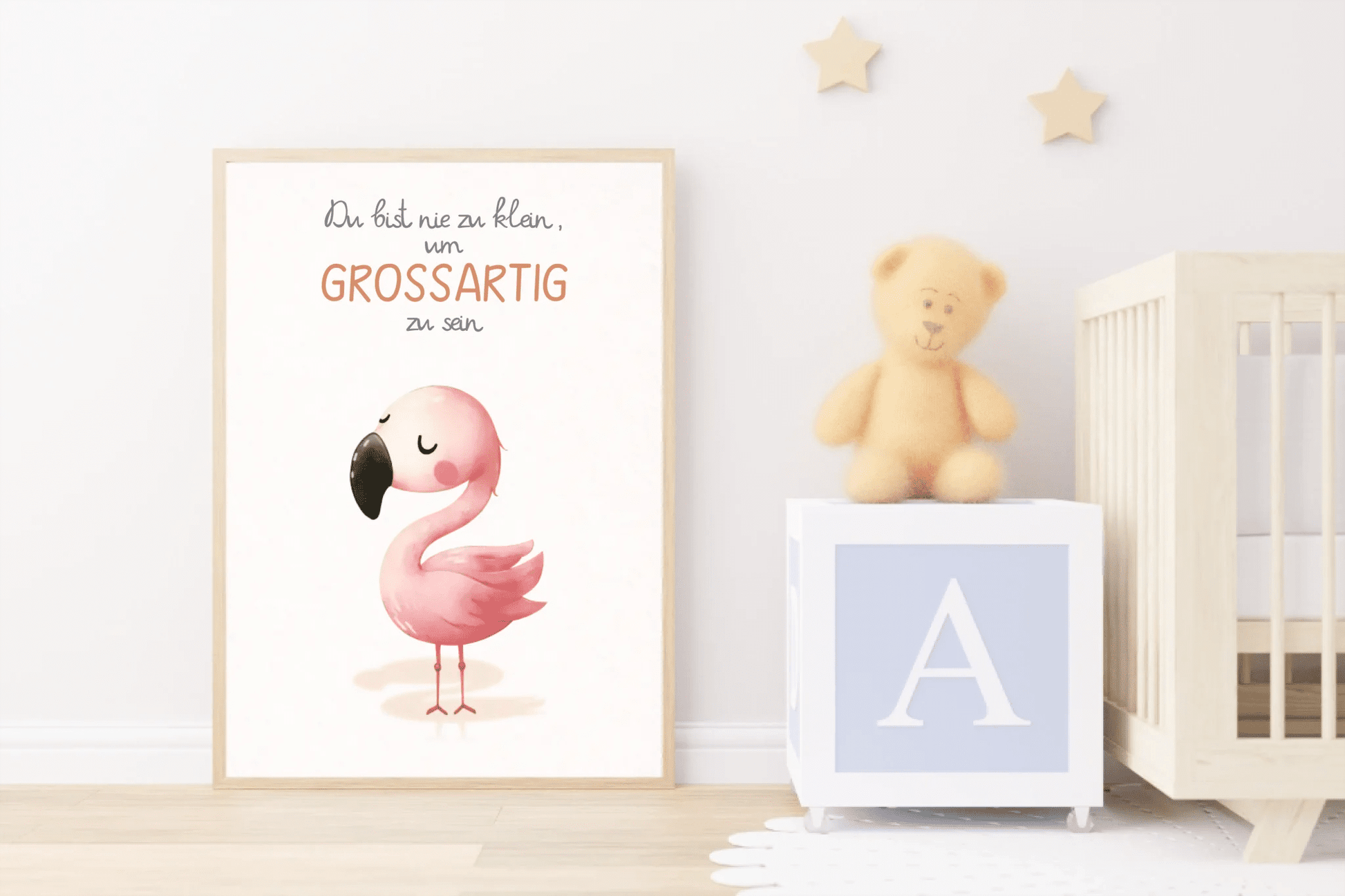 Kinderzimmerposter mit Tiermotiv – „Du bist nie zu klein, um großartig zu sein“ | Poster fürs Baby - & Kinderzimmer Little Mathilda Little Mathilda Poster