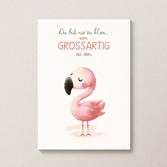 Kinderzimmerposter mit Tiermotiv – „Du bist nie zu klein, um großartig zu sein“ | Poster fürs Baby - & Kinderzimmer Little Mathilda Little Mathilda Poster