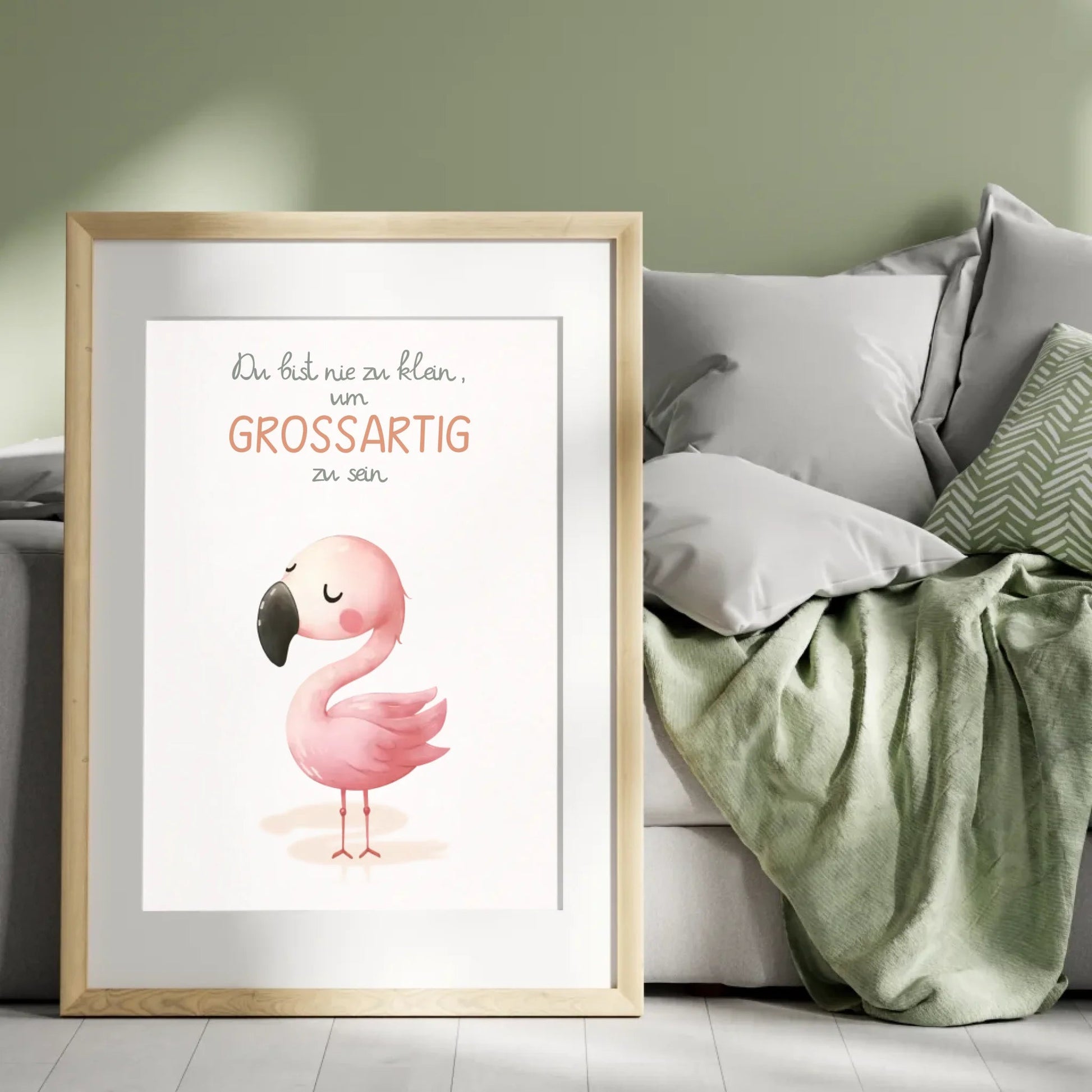 Kinderzimmerposter mit Tiermotiv – „Du bist nie zu klein, um großartig zu sein“ | Poster fürs Baby - & Kinderzimmer Little Mathilda Little Mathilda Poster