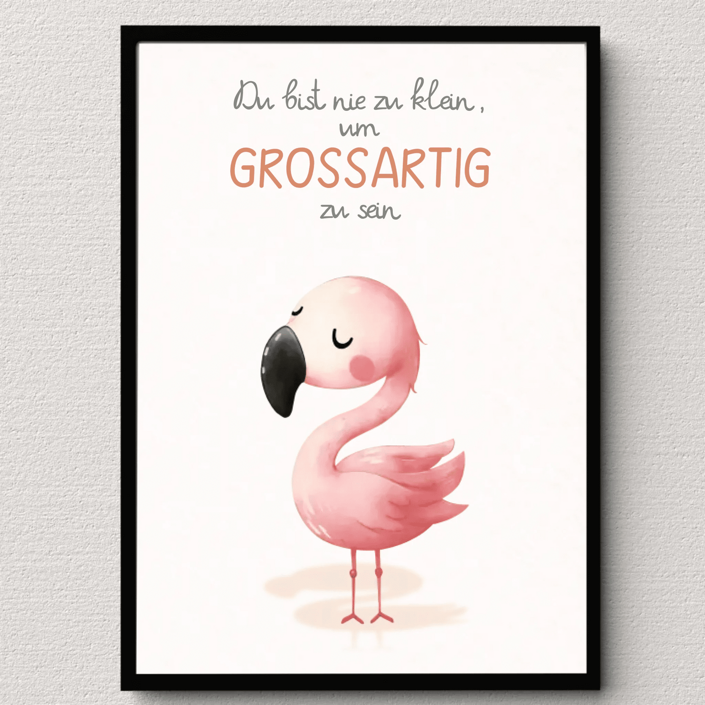 Kinderzimmerposter mit Tiermotiv – „Du bist nie zu klein, um großartig zu sein“ | Poster fürs Baby - & Kinderzimmer Little Mathilda Little Mathilda Poster